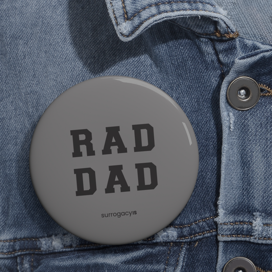 Rad Dad Button Pin