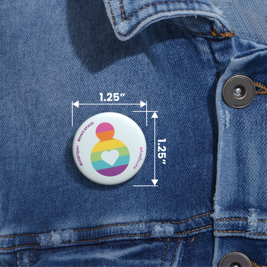 Belly of Love Pride Button Pin - LGBTQIA+