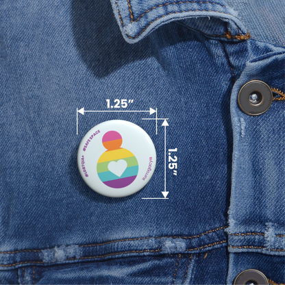 Belly of Love Pride Button Pin - LGBTQIA+