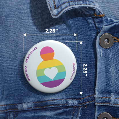 Belly of Love Pride Button Pin - LGBTQIA+