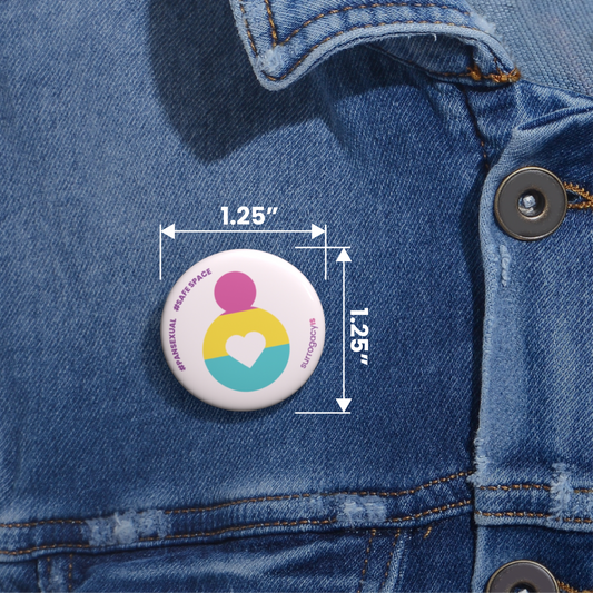 Belly of Love Pride Button Pin - Pansexual