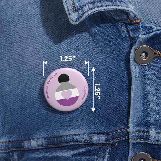 Belly of Love Pride Button Pin - Asexual