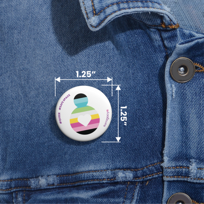 Belly of Love Pride Button Pin - Queer
