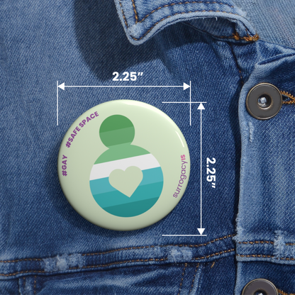 Belly of Love Pride Button Pin - Trans-Inclusive Gay