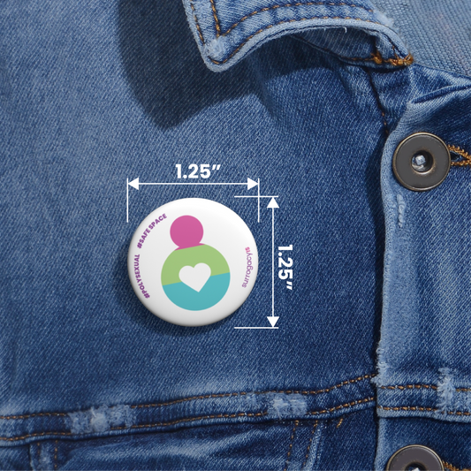 Belly of Love Pride Button Pin - Polysexual