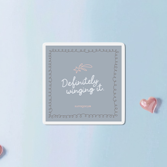 Definitely Winging It Magnet