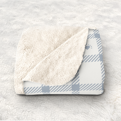Mommy & Me Sherpa Fleece Blankets - Glacier Smoke/Snowdust