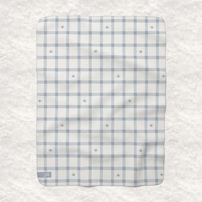 Mommy & Me Sherpa Fleece Blankets - Glacier Smoke/Snowdust