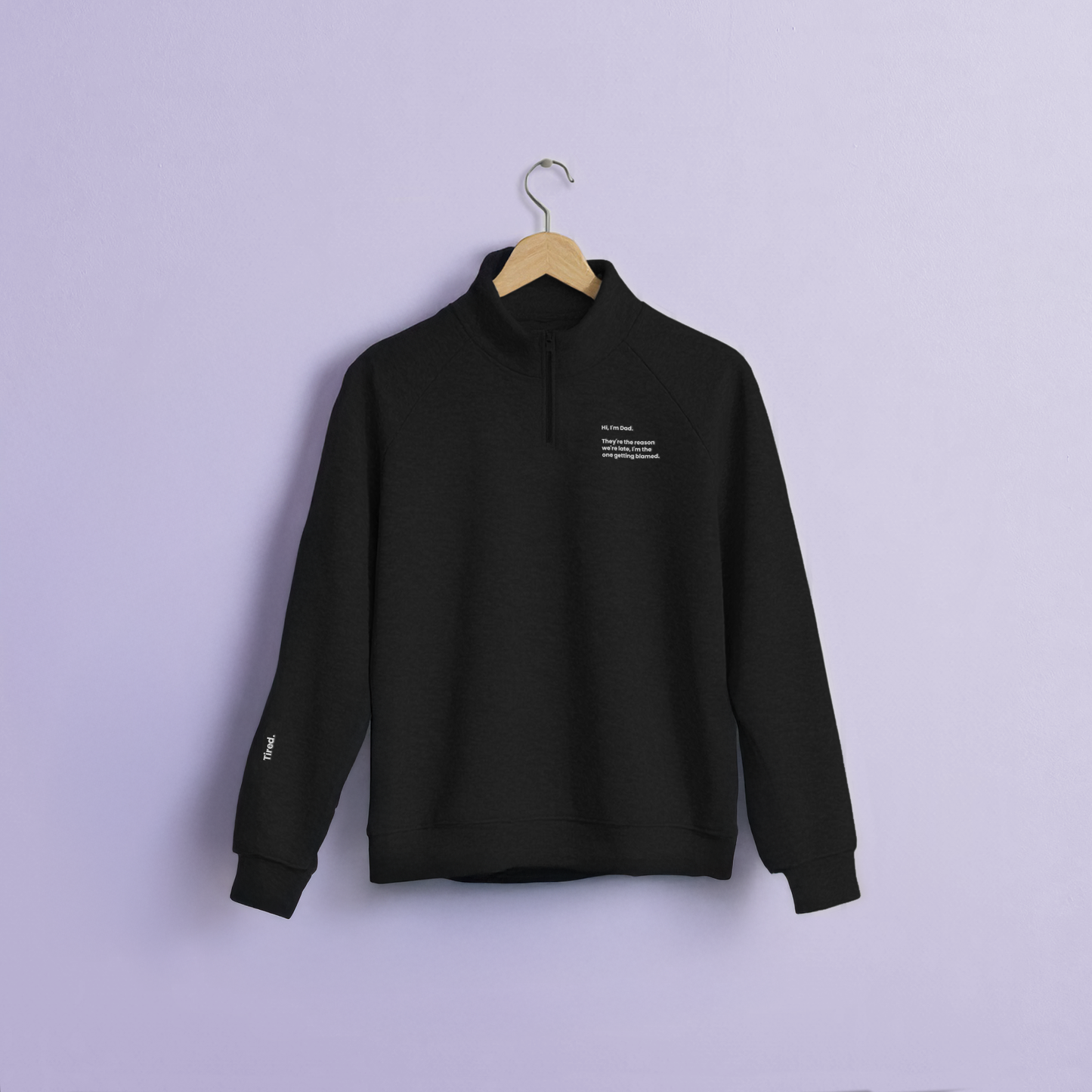Blamed for Running Late (aka Dad) Fleece Pullover