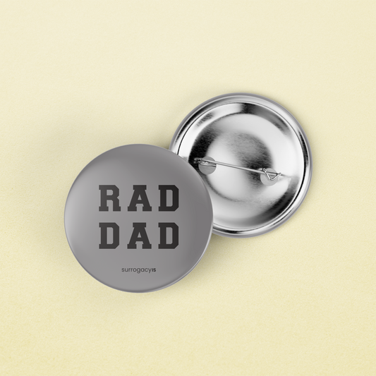 Rad Dad Button Pin