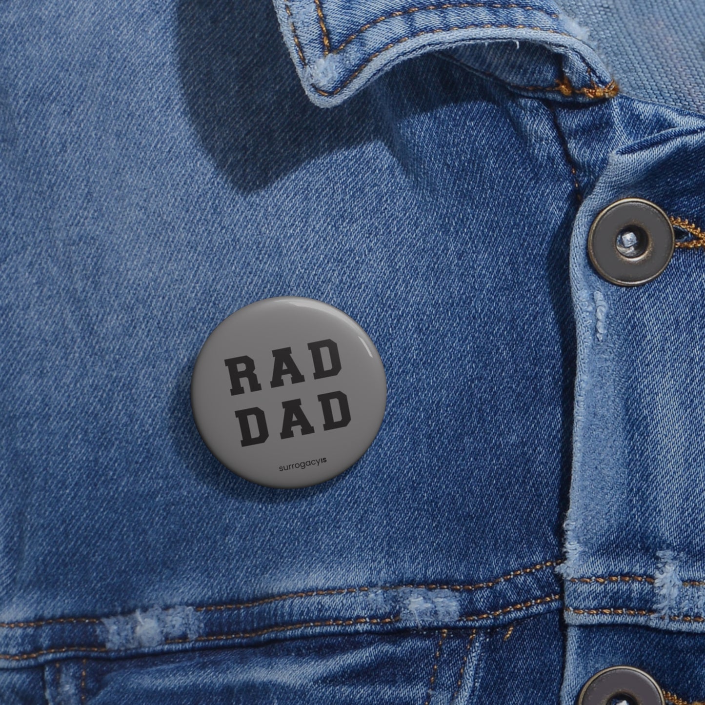 Rad Dad Button Pin