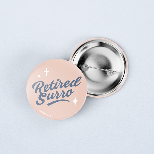 Retired Surro Button Pin