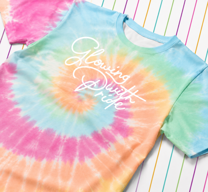 Glowing with Pride Tie-Dye Tee