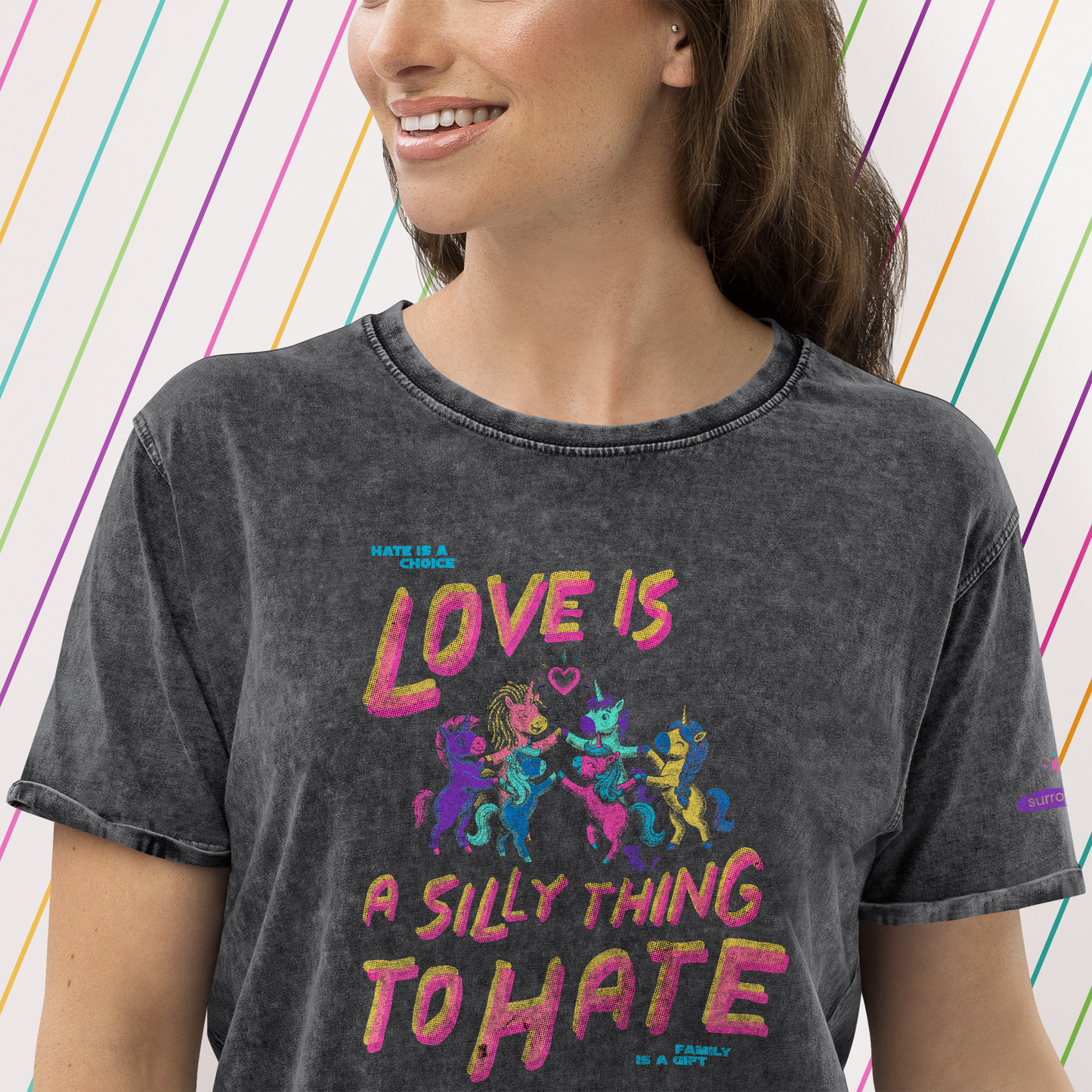 Pride Unicorn Band Tee