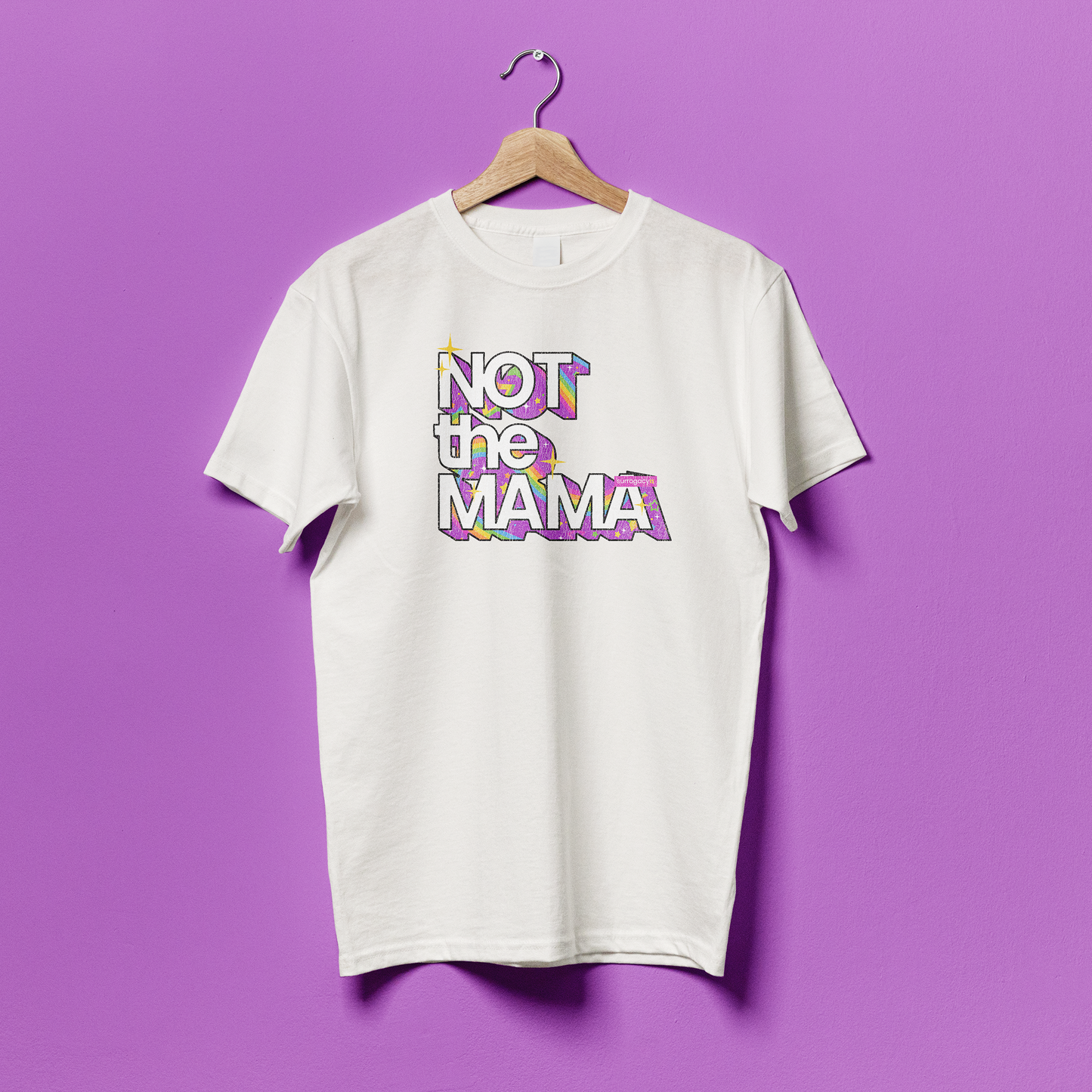 Not the Mama - Weathered Throwback Tee