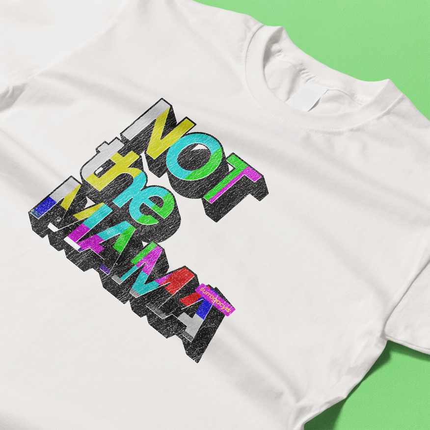 Not the Mama - Weathered Throwback Tee