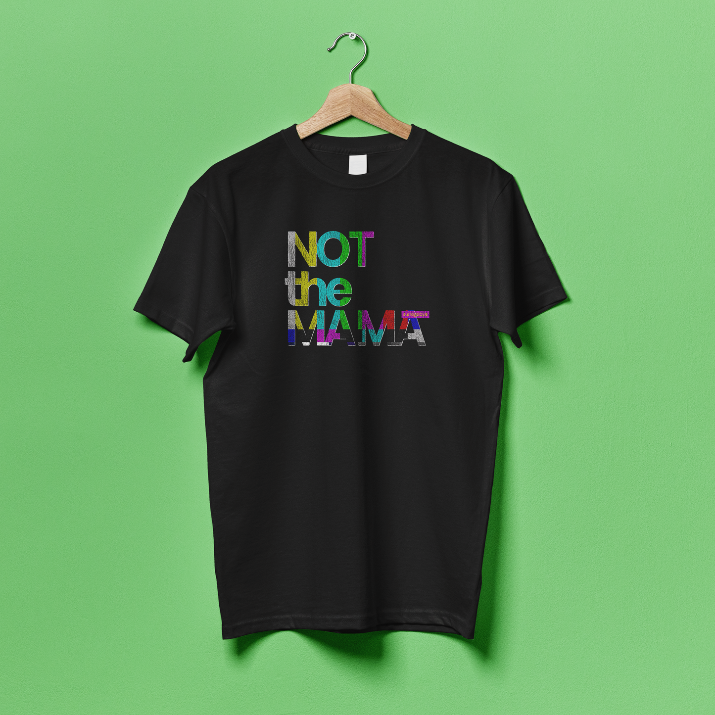 Not the Mama - Weathered Throwback Tee